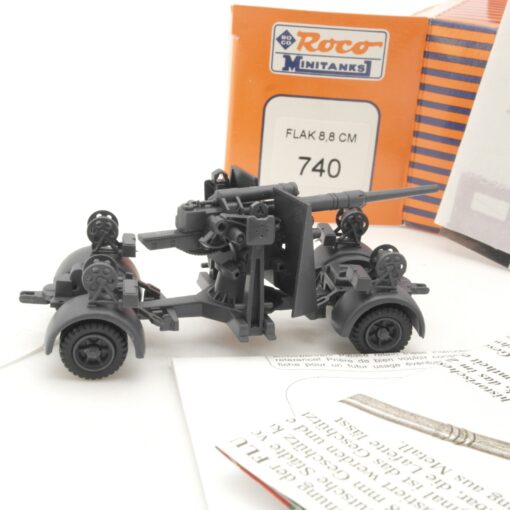 Roco Minitanks 1:87 740 Flak 8,8 cm Geschütz in OVP RR800 – Bild 3