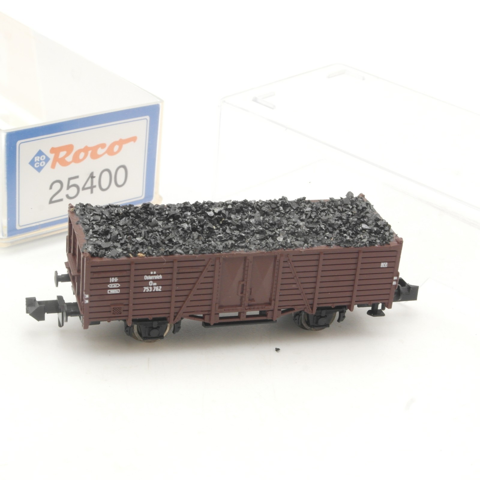 Roco N 25400 Hochbordwagen mit Ladung der ÖBB in OVP RR5379 – Bild 3