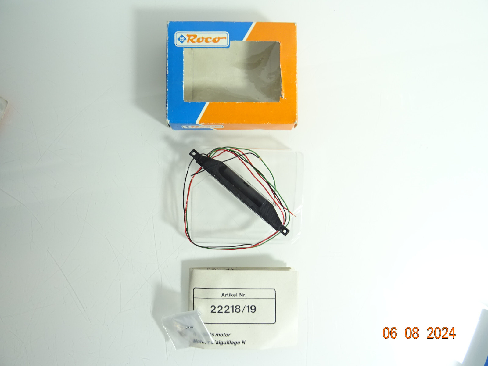 Roco Spur N 22218 Weichenantrieb links siehe Foto in OVP CK2499