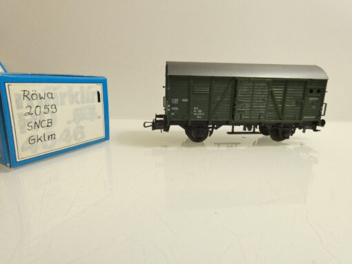 Röwa H0 2059 gedeckter Güterwagen Gklm der SNCB in EVP AR3162 – Bild 3