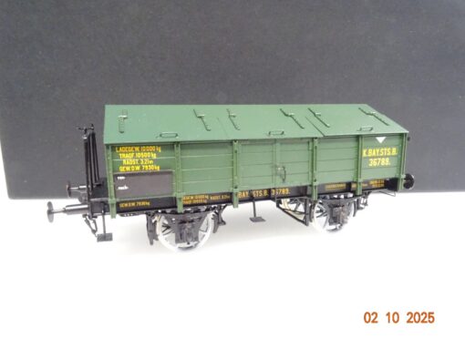 SMT Spur 0 2.61 Unkrautabfuhrwagen der K.Bay.Sts.B. Messingmodell in OVP JL3323 – Bild 3