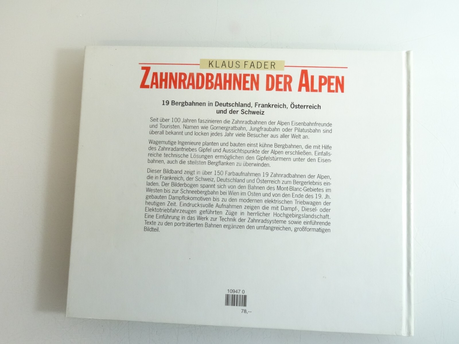 Sachbuch Zahnradbahnen der Alpen 19 Bergbahnen in Deutschland QR7465 – Bild 3