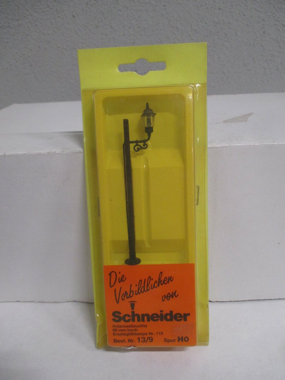 Schneider H0 13/9 Holzmastleuchte 95 mm hoch  m.OVP WZ6375