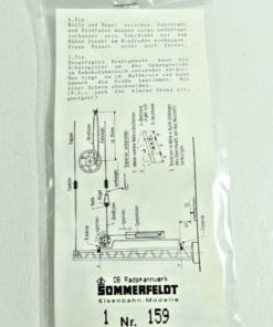 Sommerfeldt H0 159 Radspannwerk Oberleitung Bausatz in OVP CK140