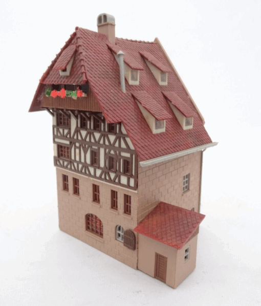 Spur H0 Fachwerkhaus ca. 9 x 7 cm aus Anlagenrückbau, siehe Bilder RR112 o. – Bild 3