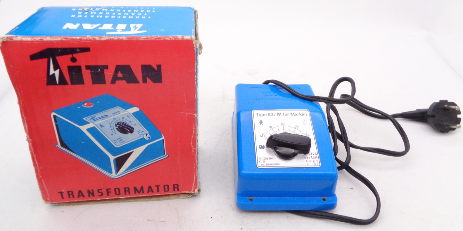 Titan Typ 827 Bahntransformator 220V 50Hz siehe Foto in OVP PK2614