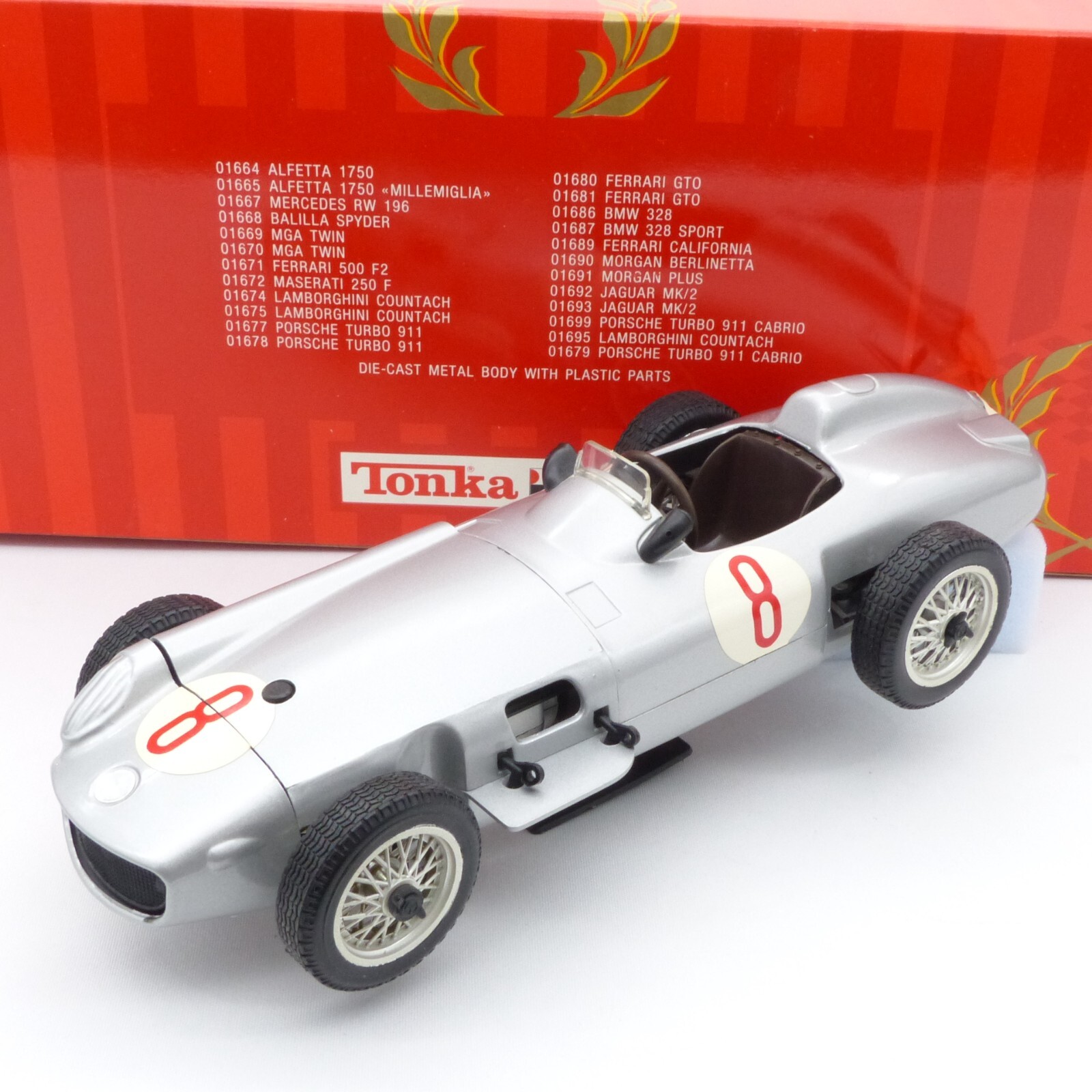 Tonka 1:16 Nr.: 01667 Mercedes RW 196 Silberpfeil #8, in OVP EX474 – Bild 3