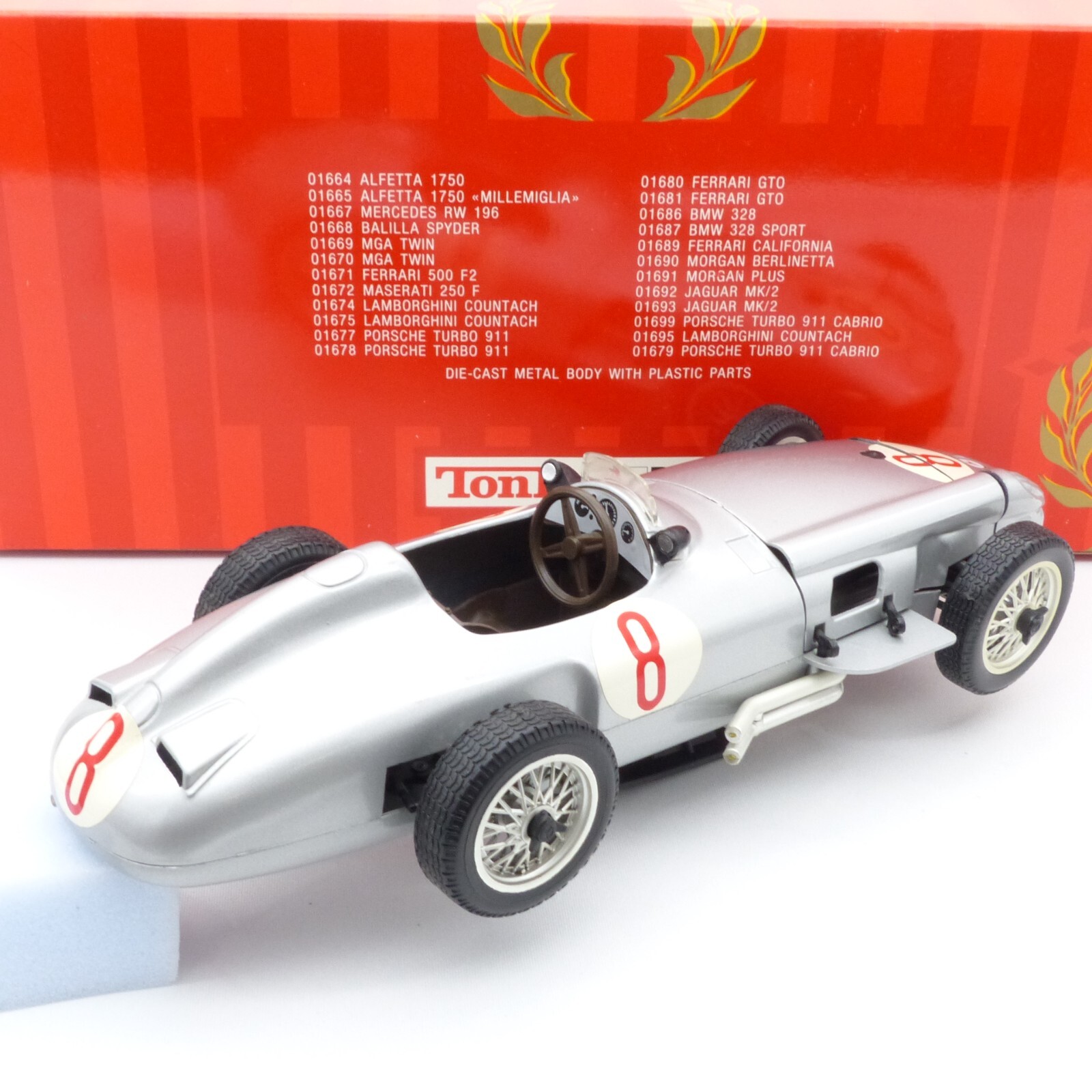 Tonka 1:16 Nr.: 01667 Mercedes RW 196 Silberpfeil #8, in OVP EX474 – Bild 4