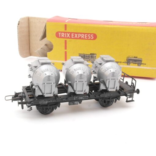 Trix Express H0 459 Behältertragwagen der DB in OVP QR3754 – Bild 3