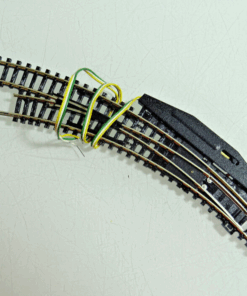 Trix Spur N 14966 Bogenweiche links mit Antrieb siehe Foto CK2085 o.