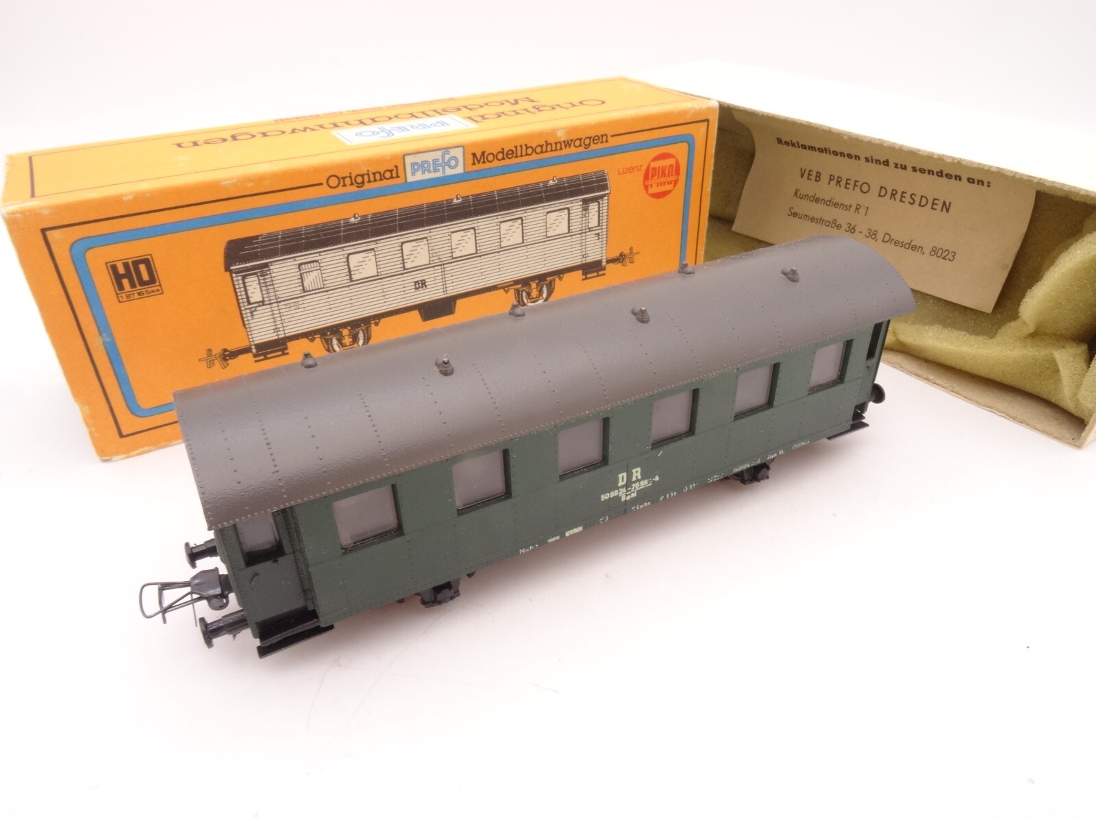 VEB Prefo H0 5452512/5/09 Personenwagen der DR in OVP QR364 – Bild 3