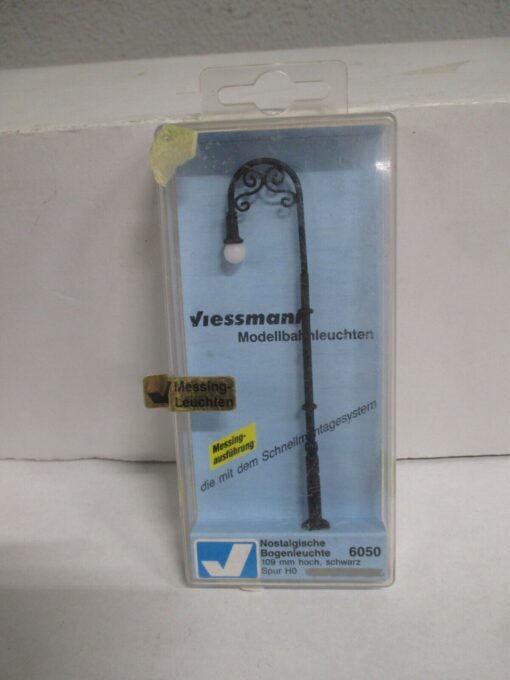 Viessmann H0 6050 Nostalgische Bogenleuchte 109 mm hoch, schwarz  m.OVP WZ6372