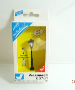 Viessmann H0 60701 Parklaterne schwarz mit LED in OVP CK5438