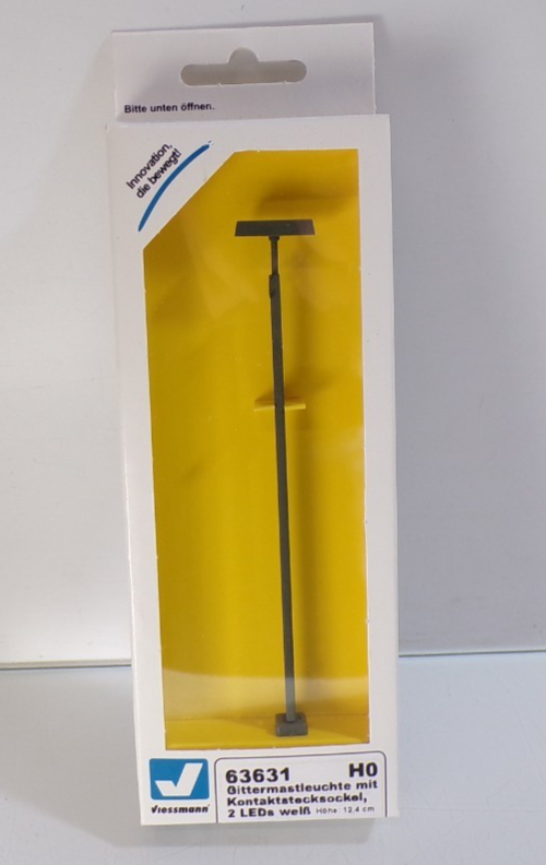 Viessmann H0 63631 Gittermastleuchte mit Kontaktsteckfuß in OVP PK3036
