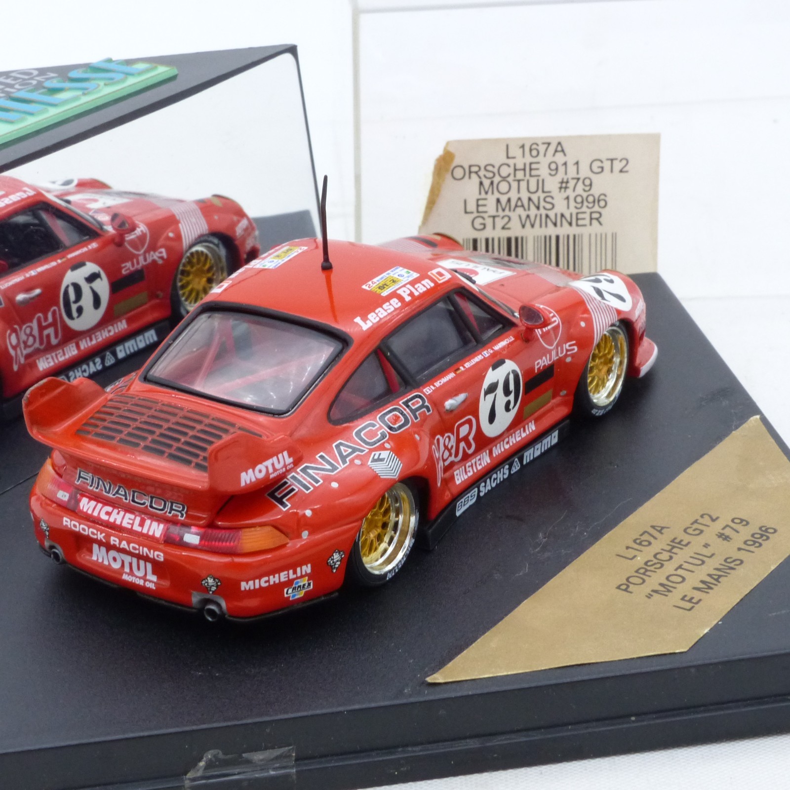 Vitesse 1:43 L167A Porsche 911 GT2 Motul #79 Le Manns 1996 in OVP EX7958 – Bild 3
