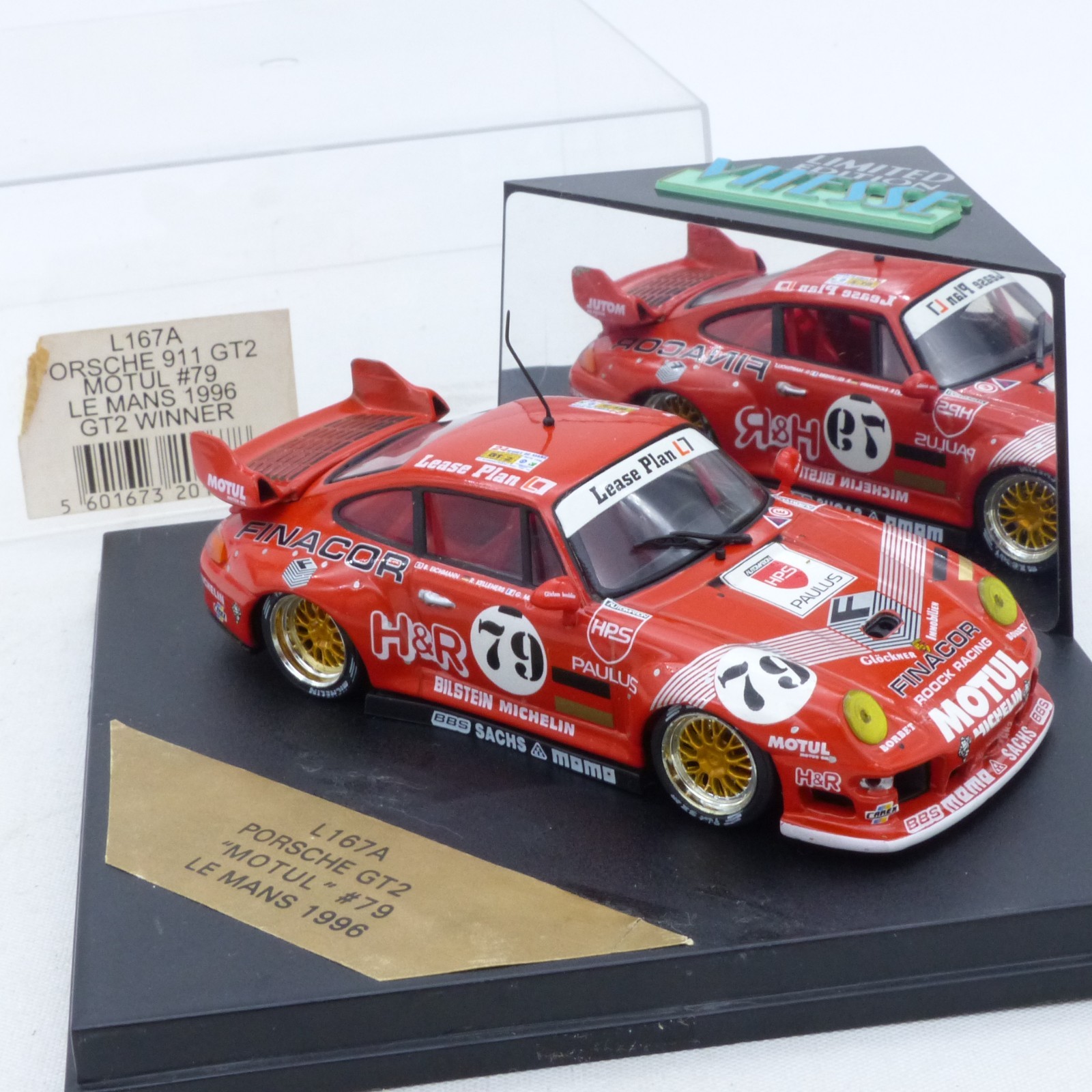 Vitesse 1:43 L167A Porsche 911 GT2 Motul #79 Le Manns 1996 in OVP EX7958