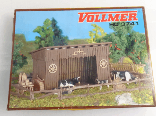 Vollmer H0 3741 Bausatz Viehunterstand in OVP CK1357