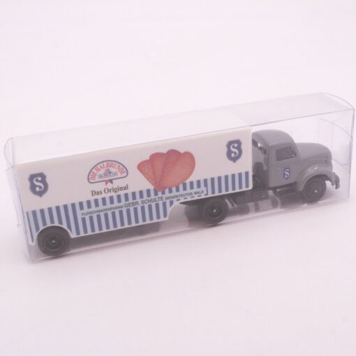 Werbemodell 1:87 Magirus Sirius Sattelzug Schulte Fleisch und Wurst in OVP EA108 – Bild 3