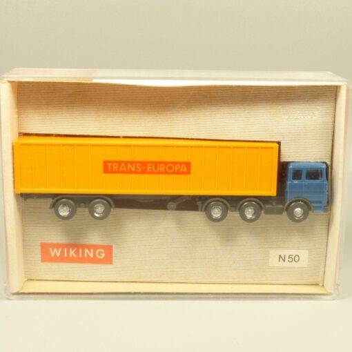 Wiking 1:160 N 50 Mercedes Benz 2223 Sattelzug Trans-Europa in OVP EX6129