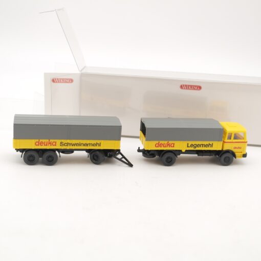 Wiking 1:87 043201 MB 1620 Hängerzug deuka Legemehl in OVP RR2723 – Bild 3
