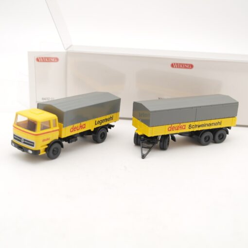 Wiking 1:87 043201 MB 1620 Hängerzug deuka Legemehl in OVP RR2723