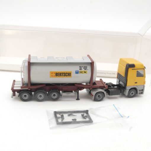 Wiking 1:87 0536 02 MB Actros MP3 Container Sattelzug Bertschi in OVP RR2896 – Bild 3