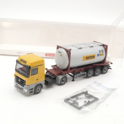 Wiking 1:87 0536 02 MB Actros MP3 Container Sattelzug Bertschi in OVP RR2896