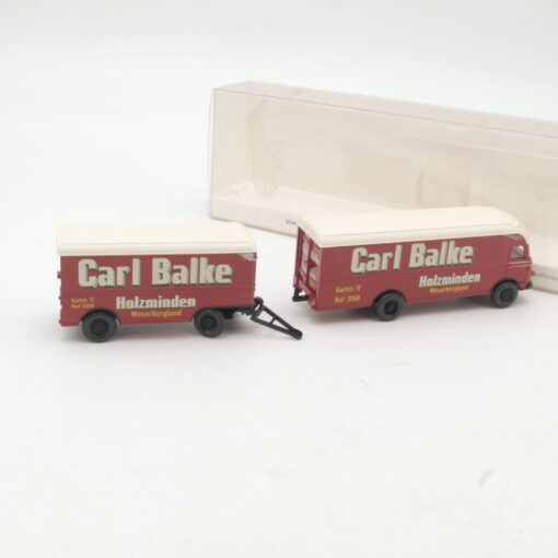 Wiking 1:87 054002 Mercedes Benz Möbelkofferzug Carl Balke in OVP RR2909 – Bild 3