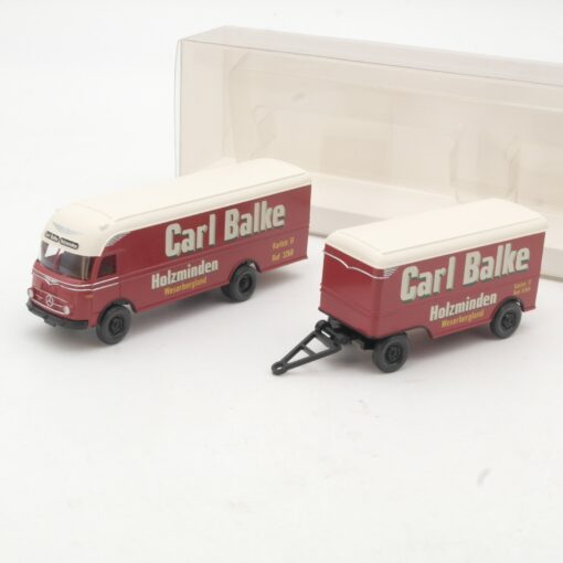 Wiking 1:87 054002 Mercedes Benz Möbelkofferzug Carl Balke in OVP RR2909