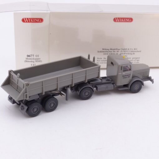 Wiking 1:87 067701 Büssing 8000 Hinterkipper Sattelzug in OVP EX6856 – Bild 3