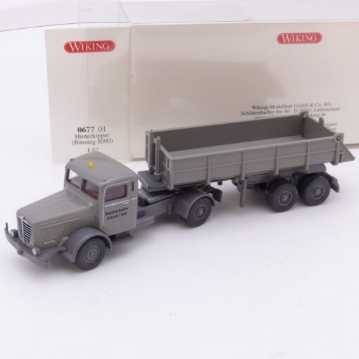 Wiking 1:87 067701 Büssing 8000 Hinterkipper Sattelzug in OVP EX6856