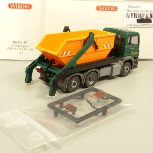 Wiking 1:87 067905 MAN TGS Absetzkipper Rinnen in OVP EX7176 – Bild 3
