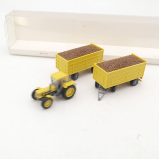 Wiking 1:87 08750242 Schlüter 1250VL Traktor mit 2 Rübenanhänger in OVP RR3365 – Bild 3