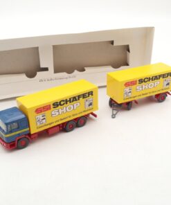 Wiking 1:87 47150 MAN Koffer-Fernlastzug SSI Schäfer Shop in OVP RA7678