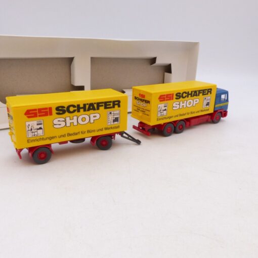 Wiking 1:87 47150 MAN Koffer Fernlastzug Schäfer Shop in OVP RG4048 – Bild 3