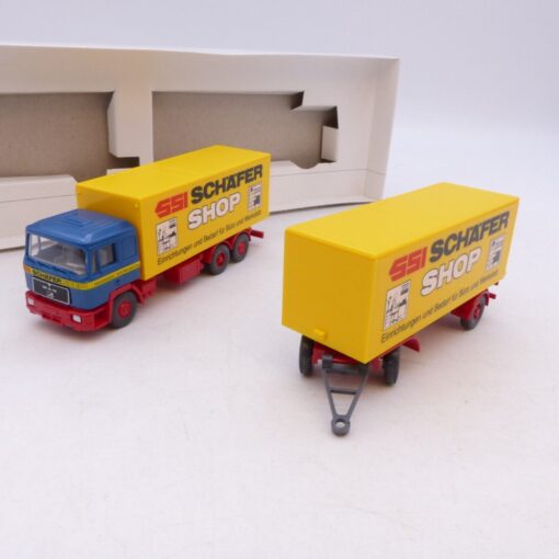 Wiking 1:87 47150 MAN Koffer Fernlastzug Schäfer Shop in OVP RG4048