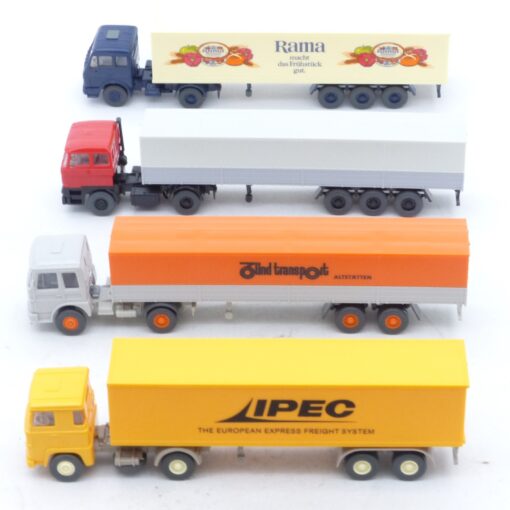 Wiking 1:87 4er-Pack diverse Sattelzug Modelle siehe Bilder in Tüte EX7404