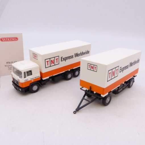 Wiking 1:87 574 01 42 MAN Wechselkoffer Lastzug TNT in OVP RG4017