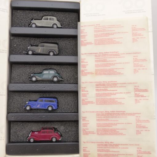 Wiking 1:87 6840641800 Set mit 5 Automodellen 100 Jahre Automobil in OVP EX6849