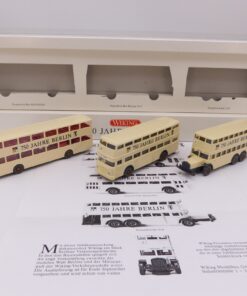 Wiking 1:87 750 Jahre Berlin 3er-Set Doppeldecker Busse in OVP EX6438