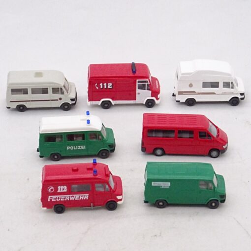 Wiking 1:87 7er-Pack Mercedes Transporter Modelle in Tüte siehe Bilder o. EX6996 – Bild 3