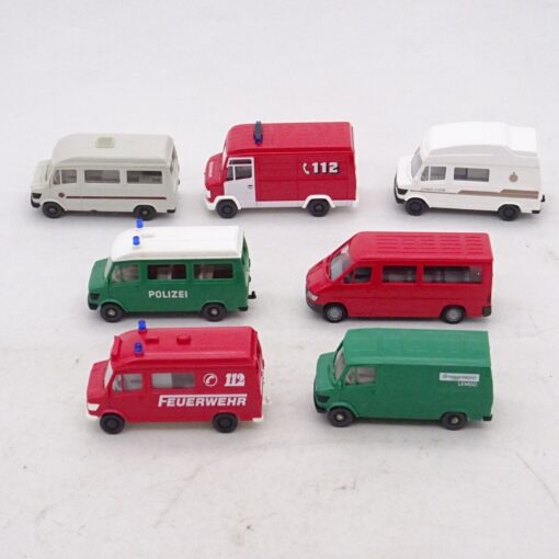 Wiking 1:87 7er-Pack Mercedes Transporter Modelle in Tüte siehe Bilder o. EX6996
