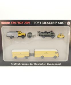 Wiking 1:87 80-05 Set Kraftfahrzeuge der Deutschen Bundespost 2001 in OVP RG8912