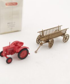 Wiking 1:87 893 01 31 Leiterwagen mit Traktor in OVP RR1713
