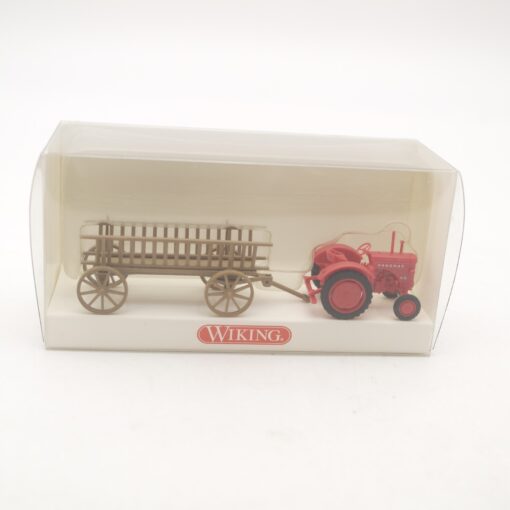 Wiking 1:87 893 01 31 Leiterwagen mit Traktor in OVP RR1713 – Bild 4