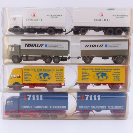 Wiking 1:87 Diverse Hängerzug Modelle im 4er Pack in OVP EX3028A