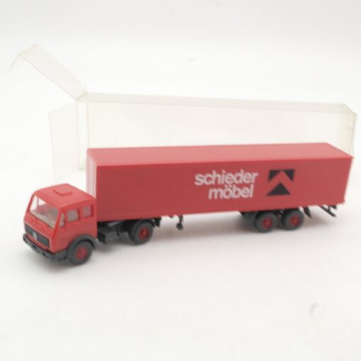 Wiking 1:87 Mercedes MB 1626 S Koffer-Sattelzug Schieder Möbel in EVP RR168