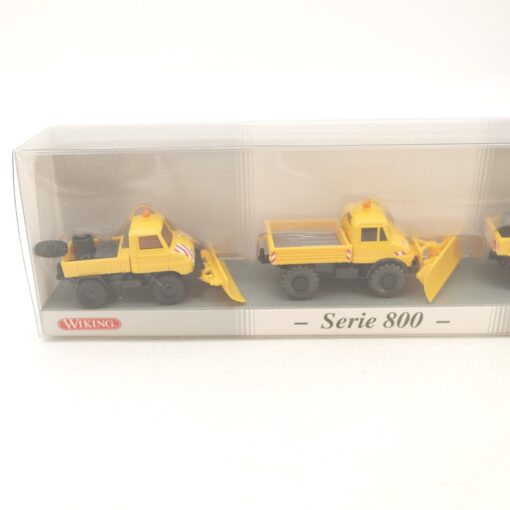 Wiking 1:87 PMS 230302 Set Unimog im Winterdienst neuwertig in OVP RG8299 – Bild 3