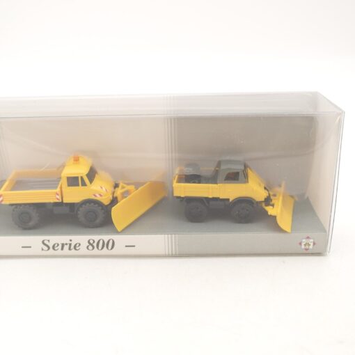 Wiking 1:87 PMS 230302 Set Unimog im Winterdienst neuwertig in OVP RG8299 – Bild 4