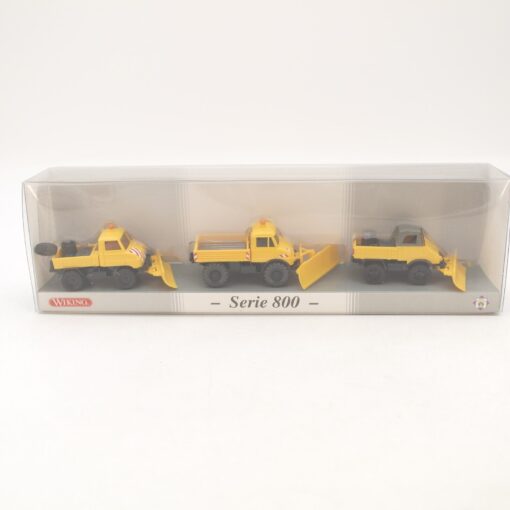 Wiking 1:87 PMS 230302 Set Unimog im Winterdienst neuwertig in OVP RG8299